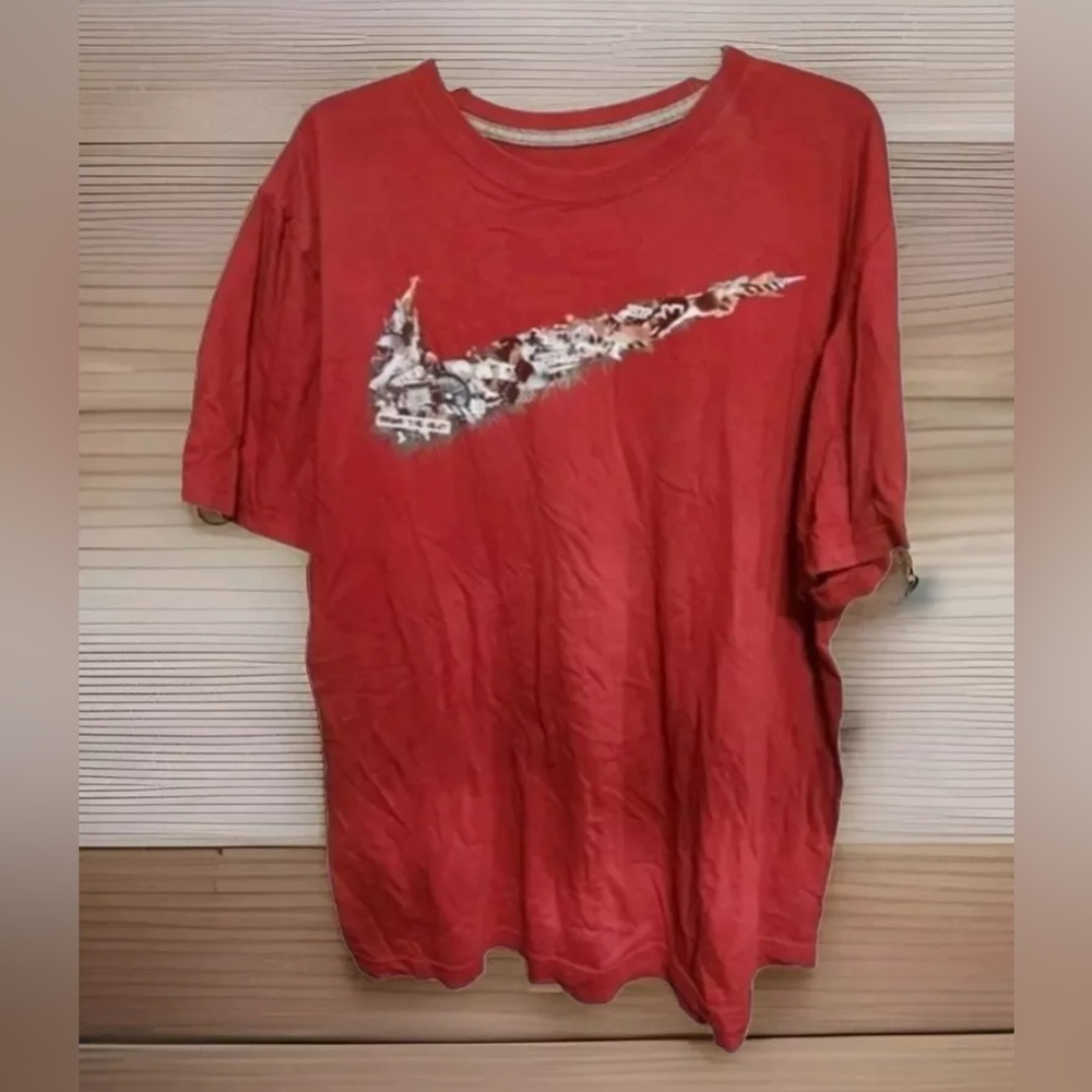 Nike 1972 brand XXL red tshirt regular fit men shirt